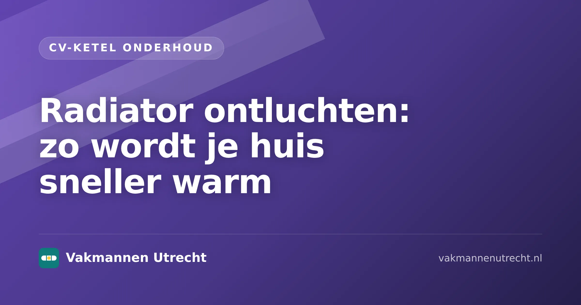 Hand van een monteur die een radiator ontluchten met ontluchtingssleutel en doek
