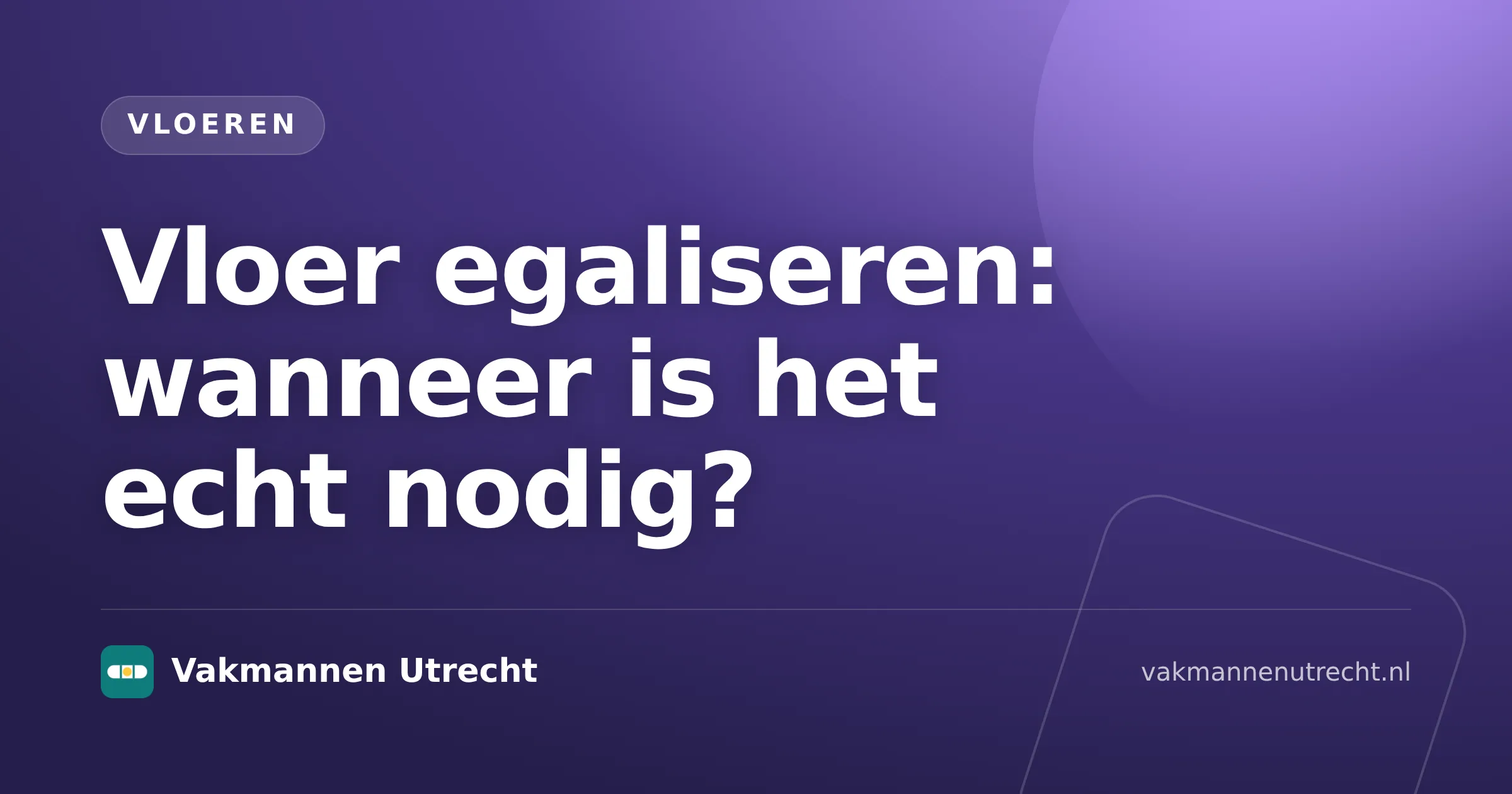 Vloer egaliseren bij een ongelijke ondergrond met egaline en gereedschap