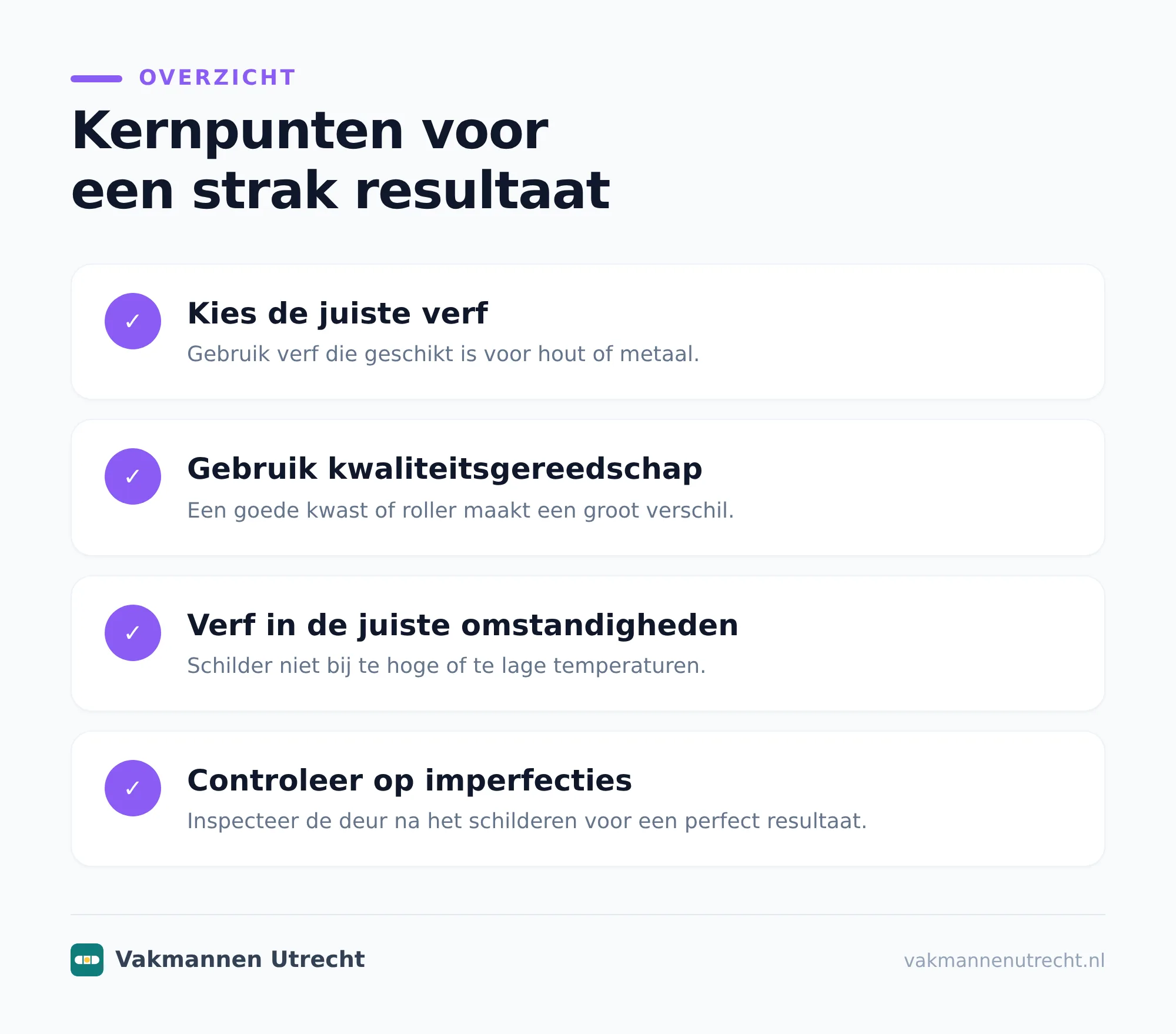 Dit heb je nodig voor een gladde laklaag
