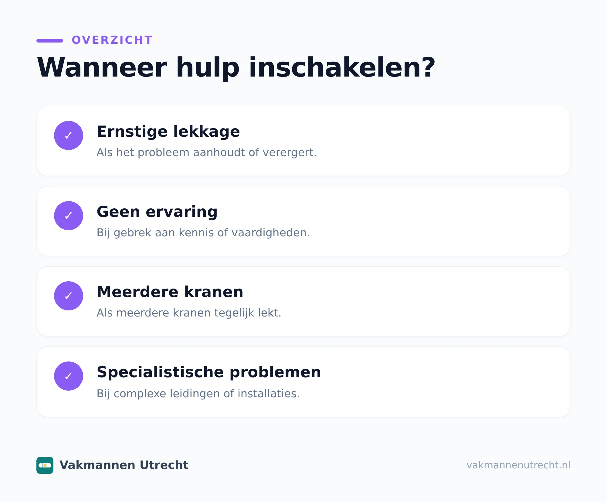 Welke soorten kranen kom je tegen?