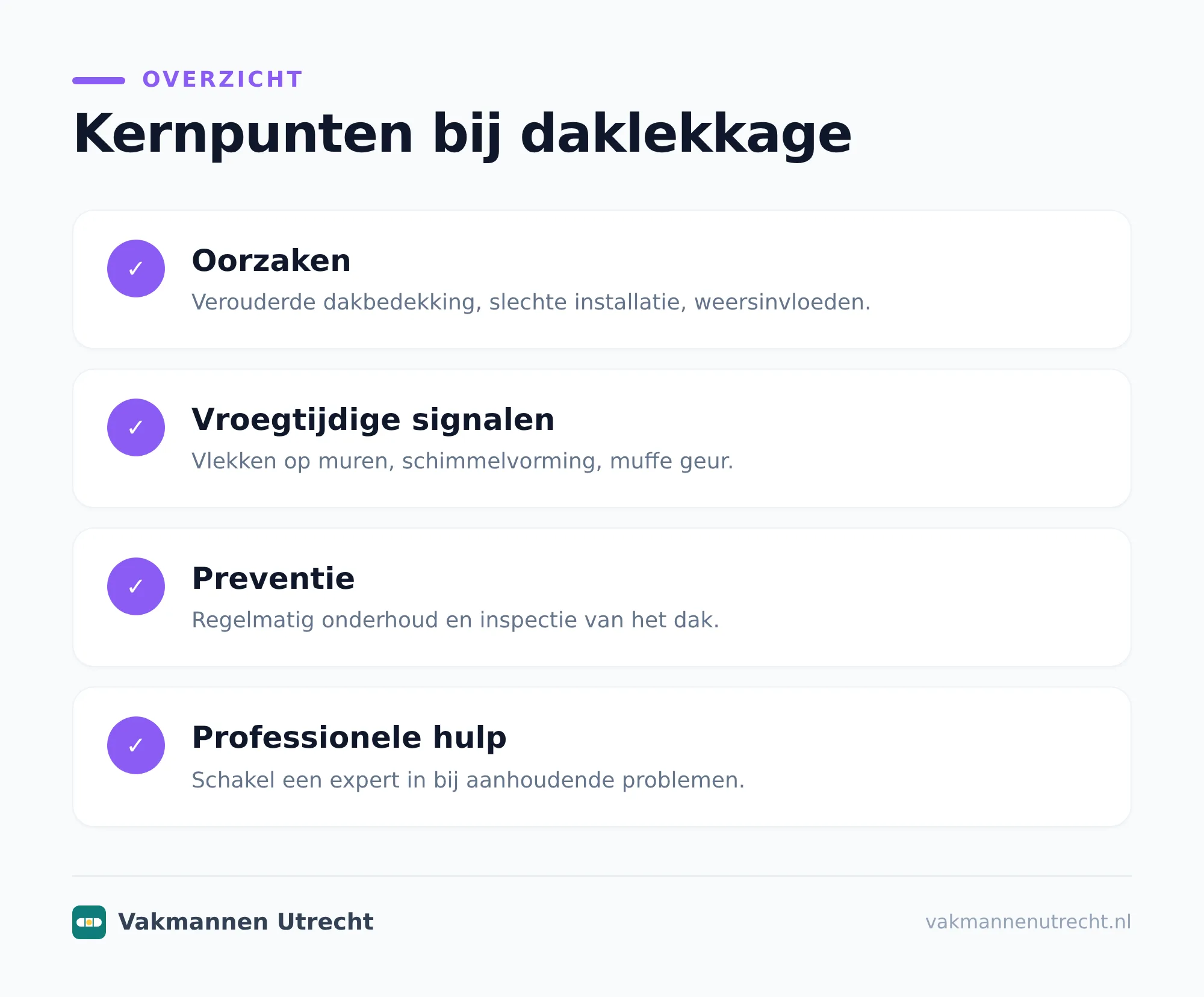 Zoek eerst naar de meest waarschijnlijke oorzaak